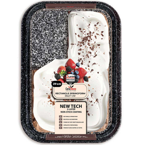  BL-4100, Molde desmontable rectangular 39x27cm, Bronce, Utensilios para hornear, Molde desmontable rectangular, Molde desmontable cuadrado, Pastel, Acoplamiento, Horneado, Molde desmontable