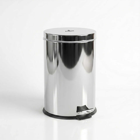 Product image of Stainless steel pedal bin 20L. Part of the Blaumann/Accessories . Features: • Material: stainless steel, plastic • Size: 29,2*29,2*44 cm, 20 L • 1 pc inner bucket • Color: stainless steel. (Studio view). Official Berlinger Haus product, boosted by Promintra sl.