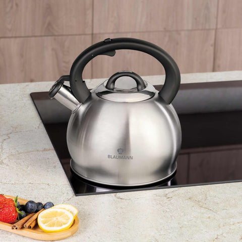  BL-7458KL, Hervidor de 3,0 L, Acero inoxidable, Hervidor con silbato, Electrodomésticos de cocina, Hervidor