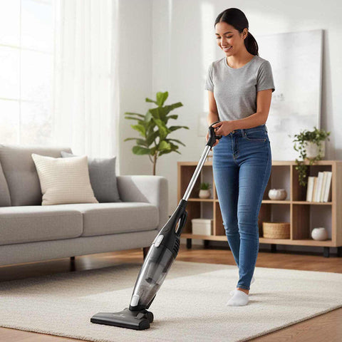  BL-9021, aspiradora 2 en 1, negra y plateada, eléctrica, de mano o de varilla, Hoover, electrodomésticos