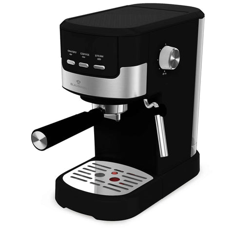 BL-9039N, Cafetera espresso, Negra, Plateada, Cafetera espresso, Eléctrica, Cafetera eléctrica, Cafetera espresso con espumador de leche