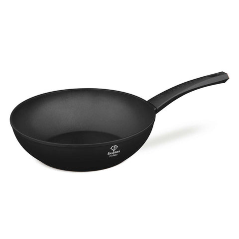 FTV-0031, Wok 28cm, Negro Mate Oro Rosa, Wok 28 cm, Wok, Batería de cocina, Cocina