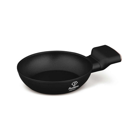  FTV-0042, Mini sartén 16cm, Negro Mate Oro Rosa, mini sartén 16 cm, mini sartén, sartén, utensilios de cocina, cocina