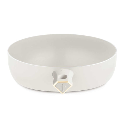 Product image of Flip frypan 26cm. Part of the MATTE CREAM- GOLD . Features: • Material: pressed aluminum with non-stick titanPro coating • Flip frypan Ø26 cm 2,8L • Color: matt cream- gold. (Studio view). Official Berlinger Haus product, boosted by Promintra sl.