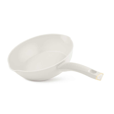  FTV-0059, Sartén honda con 2 bocas 24cm, Crema Mate Dorada, sartén honda 24 cm, sartén, sartén honda, sartén, utensilios de cocina, cocina