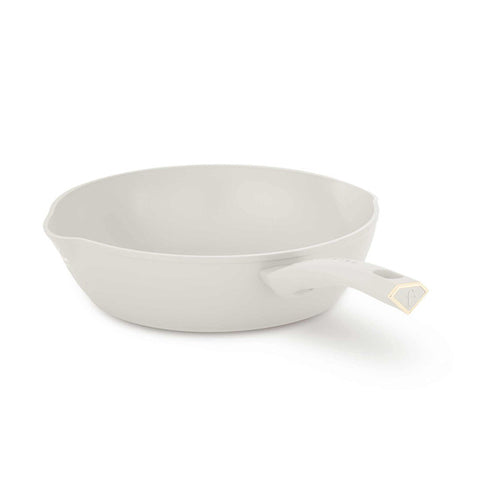  FTV-0060, Sartén honda con 2 bocas 28cm, Crema Mate Dorada, sartén honda 28 cm, sartén, sartén honda, sartén, utensilios de cocina, cocina