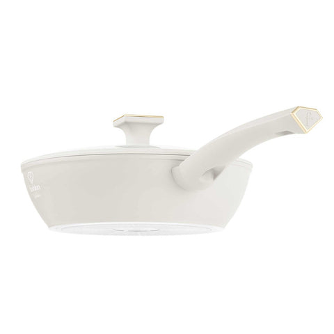  FTV-0061, Sartén honda con tapa 24cm, Dorado crema mate, Sartén honda 24 cm, Sartén, Sartén honda, Sartén honda con tapa, Sartén, Batería de cocina, Cocina