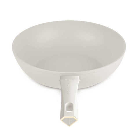  FTV-0062, Wok 28cm, Dorado Crema Mate, Wok 28 cm, Wok, Batería de cocina, Cocina