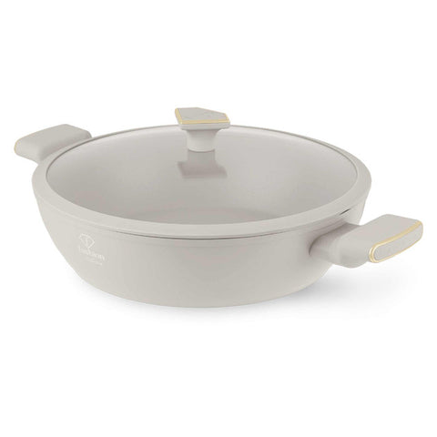 FTV-0067, Olla baixa amb tapa 30cm, Daurat crema mat, Olla baixa 30 cm, Olla baixa, Olla baixa amb tapa, Olla, Estris de cuina, Cuina