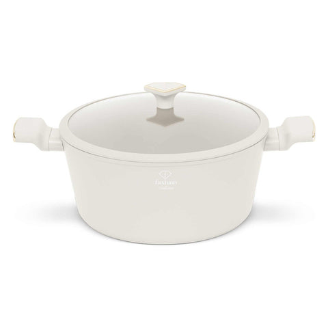 FTV-0071, Cassola amb tapa 30cm, Or crema mat, cassola 30 cm, cassola, olla, cassola amb tapa, estris de cuina, cuina