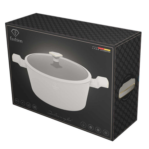 FTV-0071, Cassola amb tapa 30cm, Or crema mat, cassola 30 cm, cassola, olla, cassola amb tapa, estris de cuina, cuina