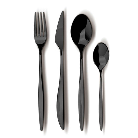  FTV-0084, Juego de cubiertos de 24 piezas con espejo, oro rosa, juego de cubiertos de 24 piezas, juego de cubiertos, cubiertos, espejo