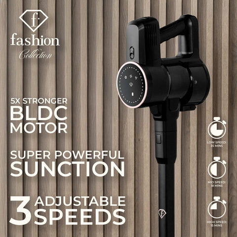  FTV-0085, Aspiradora con motor BLDC (motor 5 veces más potente), Negro Oro Rosa, aspiradora, eléctrica, hoover
