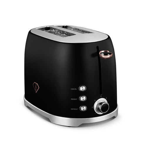  FTV-0111, Tostadora, Negro Oro Rosa, Eléctrica, Dos Rebanadas