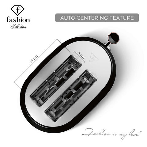  FTV-0111, Tostadora, Negro Oro Rosa, Eléctrica, Dos Rebanadas