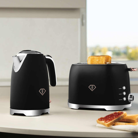  FTV-0111, Tostadora, Negro Oro Rosa, Eléctrica, Dos Rebanadas