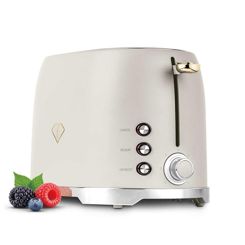  FTV-0112, Tostadora, Crema Dorada, Eléctrica, Dos Rebanadas