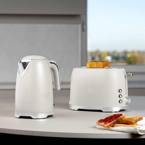  FTV-0112, Tostadora, Crema Dorada, Eléctrica, Dos Rebanadas