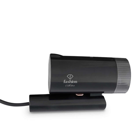  FTV-0125, Vaporizador de mano plegable, Negro Oro Rosa, Eléctrico, Vaporizador de ropa, Vaporizador de mano, Plegable