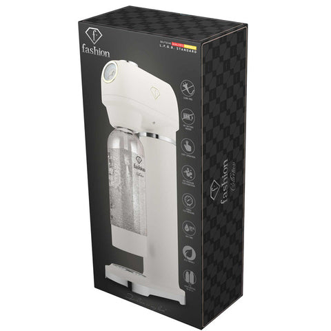 FTV-0130, Màquina de refrescos amb 2 ampolles i baròmetre, Mate Crema Daurat, màquina de refrescos, sodabar, aigua amb gas, aigua amb gas