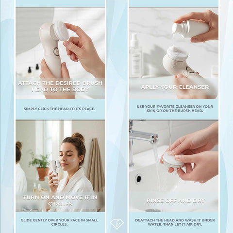  Limpiador facial 3 en 1