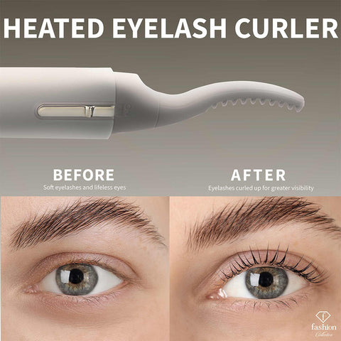  Rizador de pestañas con calor y afeitadora eléctrica 2 en 1