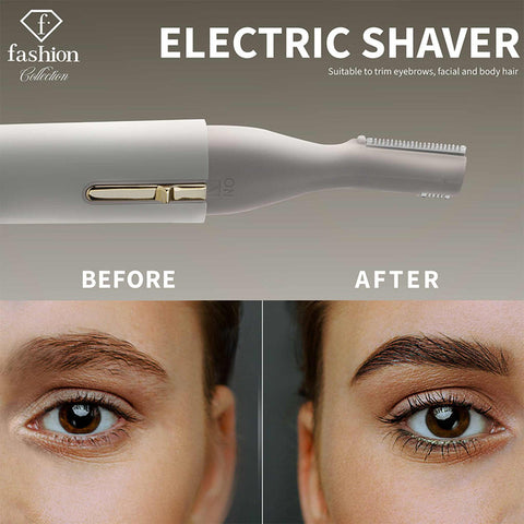  Rizador de pestañas con calor y afeitadora eléctrica 2 en 1
