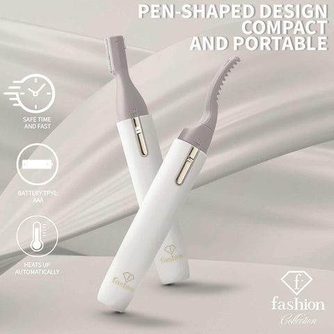  Rizador de pestañas con calor y afeitadora eléctrica 2 en 1