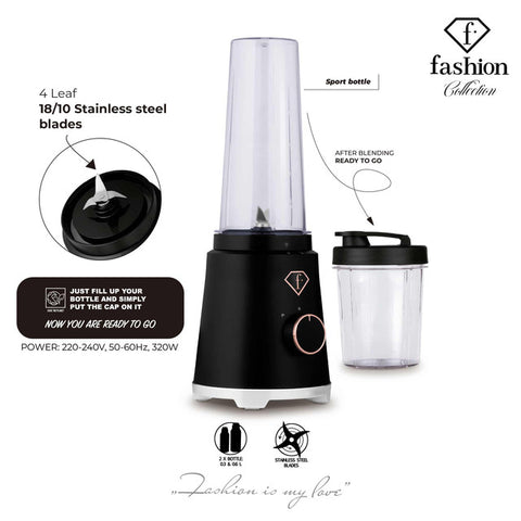  FTV-0139, Batidora, Negro Oro Rosa, mini licuadora, eléctrica, licuadora, batidora, Turmix