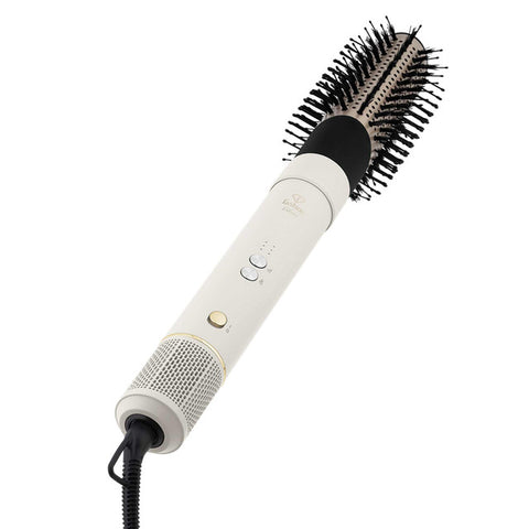  FTV-0143, Plancha de pelo profesional 5 en 1 con motor BLDC (motor 5 veces más potente), color crema dorado, plancha de pelo eléctrica/belleza