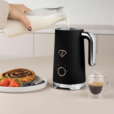  FTV-0152, Espumador de leche, Negro Oro Rosa, Eléctrico, Espumador de leche eléctrico, Calentador de leche