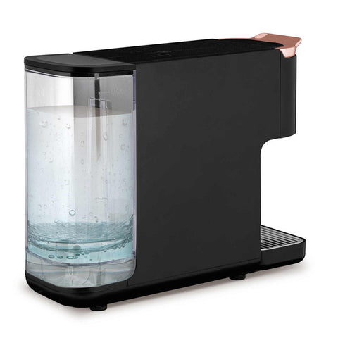  Cafetera de cápsulas 4 en 1 FTV-0157, color negro y oro rosa, eléctrica