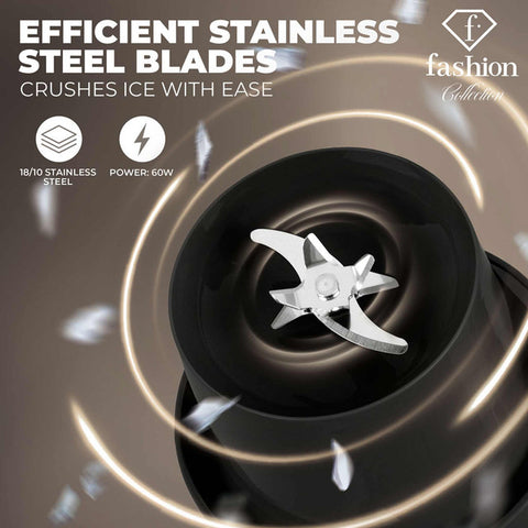  FTV-0176, Mini licuadora con USB, Negro Oro Rosa, Licuadora USB, Carga eléctrica/Cable tipo C, Licuadora, Batidora, Turmix