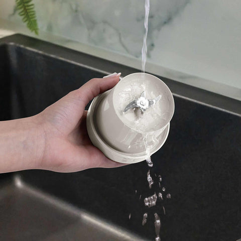  FTV-0177, Mini licuadora con USB, color crema dorado, licuadora USB, carga eléctrica/cable tipo C, licuadora, batidora, turmix