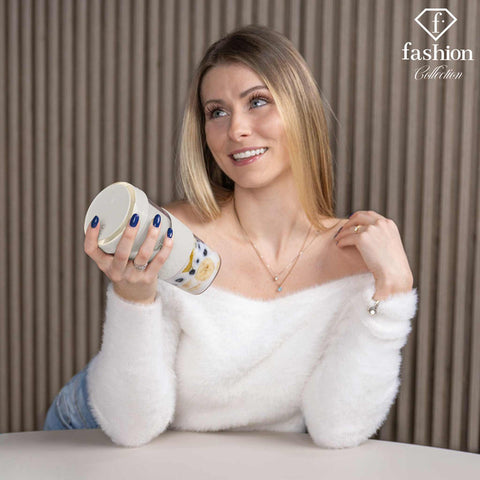  FTV-0177, Mini licuadora con USB, color crema dorado, licuadora USB, carga eléctrica/cable tipo C, licuadora, batidora, turmix