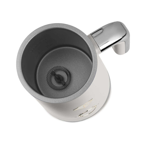 Product image of Milk frother. Part of the MATTE CREAM- GOLD . Features: • Material: stainless steel, plastic • Capacity for heating: 300 ml • Capacity for foaming: 160 ml • Voltage: 220-240V,50/ 60Hz • Power: 400W • 2 p.... (Studio view). Official Berlinger Haus product, boosted by Promintra sl.