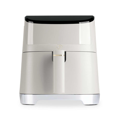 Product image of Air fryer 6L. Part of the MATTE CREAM- GOLD . Features: • Power: 220-240V, 50/60Hz ~ 1650W • Temperature control: 40-200℃ • Include: • XL SIZE: food basket with non-stick coating 6L • DIGITAL • Length of.... (Studio view). Official Berlinger Haus product, boosted by Promintra sl.