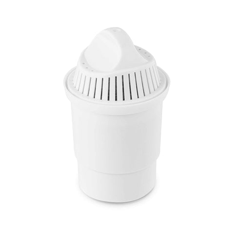 Product image of AQUA OPTIMA universal water filter. Part of the MATTE BLACK- ROSE GOLD/MATTE CREAM- GOLD . Features: • Material: plastic • 1 pcs AQUA OPTIMA universal water filter for FTV-0187 and FTV-0188 hot water dispenser • Color: white. (Studio view). Official Berlinger Haus product, boosted by Promintra sl.