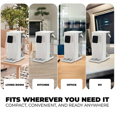 FTV-0188, dispensador digital d'aigua calenta i aigua a temperatura ambient 2 en 1, color crema daurat, dispensador digital d'aigua calenta, elèctric