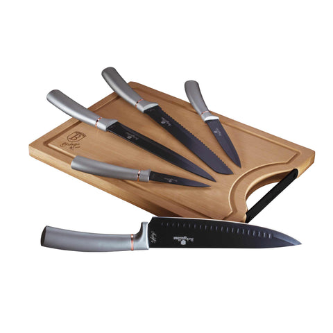  LP,BH,037L,BH/2556,BH/2556A,BH/2833,Juego de cuchillos de 6 piezas con tabla de cortar de bambú,Gris,T3: Juego de cuchillos de 6 piezas con tabla de cortar de bambú a.,juego de cuchillos,cuchillos,cuchillo,tabla de cortar,bambú,Cuchillos y herramientas de corte