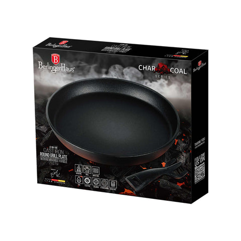  LP,BH,189,BH/6535,Parrilla redonda con mango extraíble de 21 cm, hierro fundido,Negro,Exterior,Parrilla redonda,Hierro fundido,Parrilla redonda,Picnic,Sartenes,Parrilla