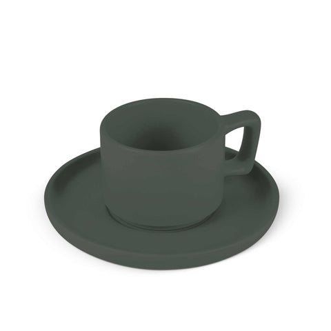 cerámica, colección verde mate, Espresso Cup, gres, juego de espresso, juego de tazas de espresso, Juego de tazas de espresso 4+4 piezas, LP-BH-262, Matte Green Collection, porcelana, tableware, vajilla, verde mate