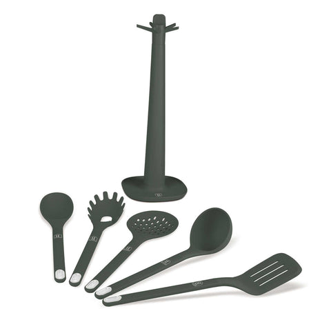  LP,BH,265,Juego de herramientas de cocina de 6 piezas con soporte,Verde mate,Juego de herramientas de cocina de 6 piezas con soporte,Juego de herramientas de cocina,Herramientas de cocina,Utensilios de cocina,Utensilios de cocina,Aparatos de cocina,Cucharón para sopa,Cuchara para cocinar,Espumadera,Cucharón para espaguetis,Volteador ranurado,Soporte,Juego de utensilios