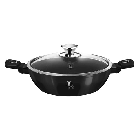  LP,KL,135P,Olla baja con tapa 28cm,Negro,Olla baja 28 cm,Olla baja,Olla baja con tapa,Olla,Utensilios de cocina,Cocina,Ollas y cazuelas