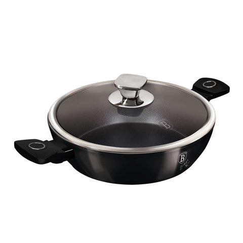  LP,KL,135P,Olla baja con tapa 28cm,Negro,Olla baja 28 cm,Olla baja,Olla baja con tapa,Olla,Utensilios de cocina,Cocina,Ollas y cazuelas