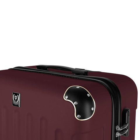  SF-5002, juego de maletas de 3 piezas, Burdeos, dorado, juego de maletas de 3 piezas, viaje, maleta, juego de maletas