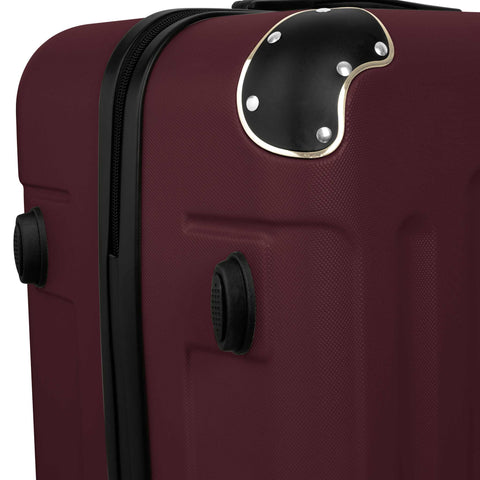  SF-5002, juego de maletas de 3 piezas, Burdeos, dorado, juego de maletas de 3 piezas, viaje, maleta, juego de maletas
