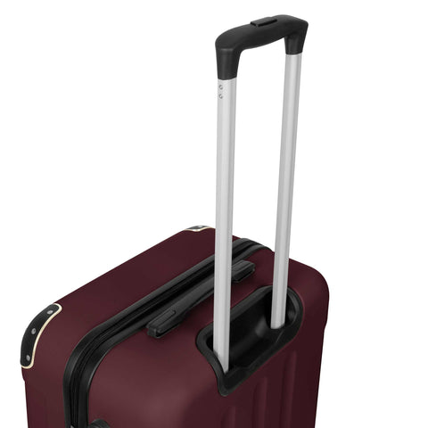  SF-5002, juego de maletas de 3 piezas, Burdeos, dorado, juego de maletas de 3 piezas, viaje, maleta, juego de maletas