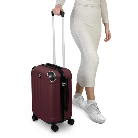  SF-5002, juego de maletas de 3 piezas, Burdeos, dorado, juego de maletas de 3 piezas, viaje, maleta, juego de maletas