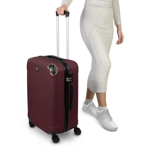  SF-5002, juego de maletas de 3 piezas, Burdeos, dorado, juego de maletas de 3 piezas, viaje, maleta, juego de maletas